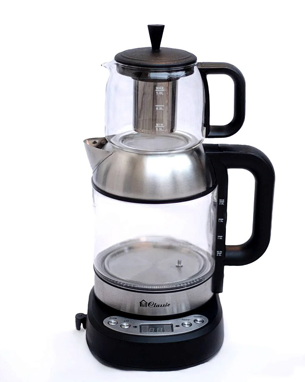 چایساز روهمی کلاسیک CL770 با کتری و قوری شفاف