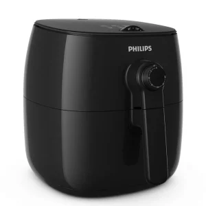 نمای روبه‌روی سرخ‌کن مشکی فیلیپس مدل HD9621